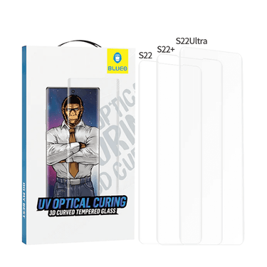Blueo Full Glue UV Tempered Glass Screen Protector - Fit for Samsung Galaxy S22 5G